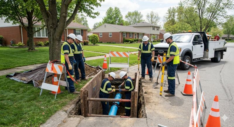 Water Main Repair project example